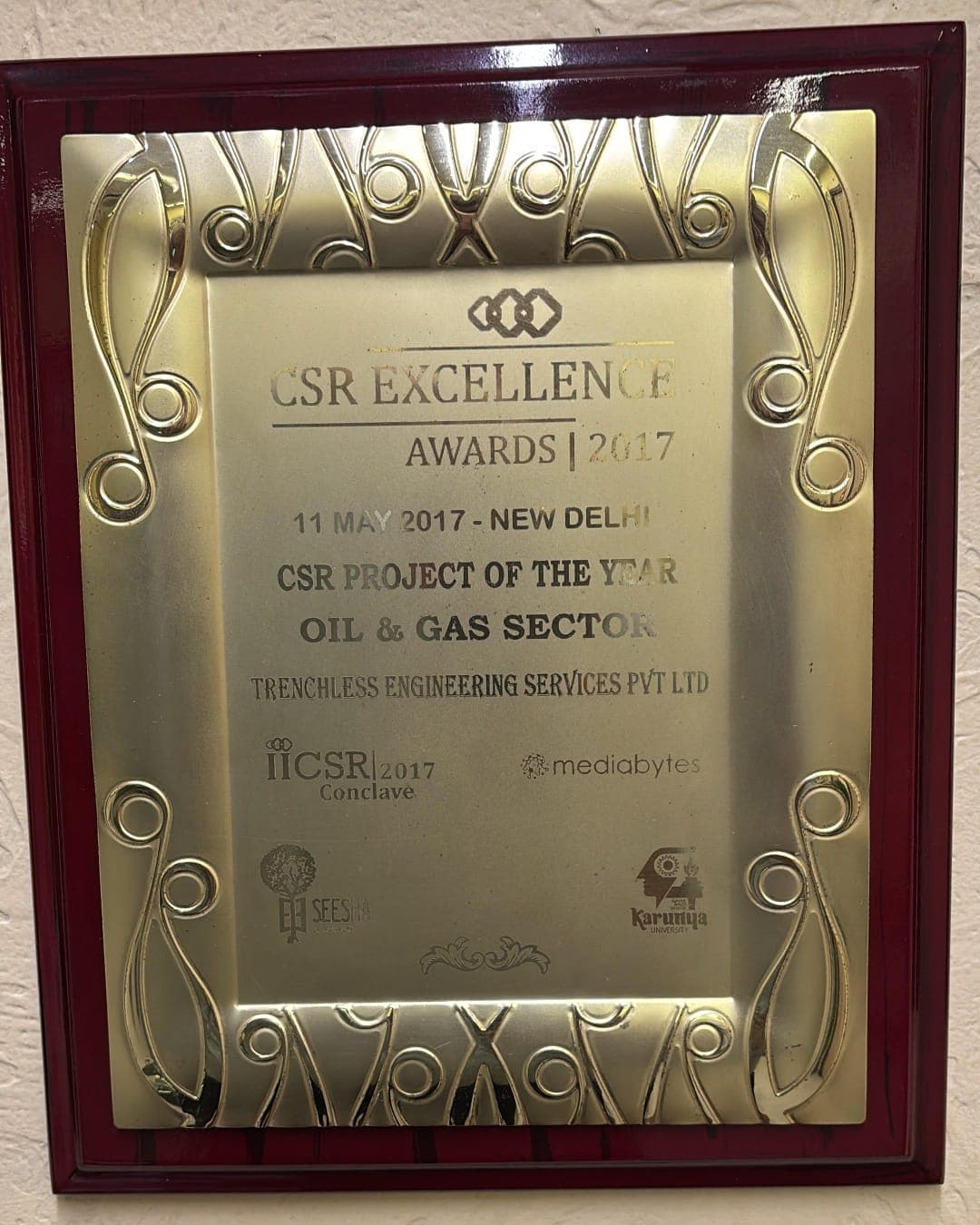 CSR Project of the Year — Oil & Gas Sector — CSR Excellence Awards / IICSR Conclave 2017