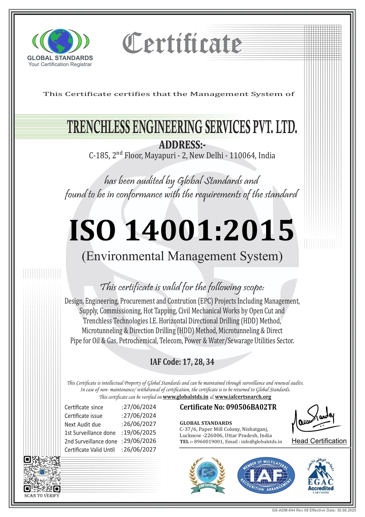ISO 14001:2015 — Environmental Management — Global Standards