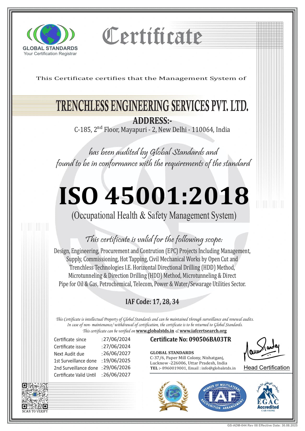 ISO 45001:2018 — Occupational Health & Safety — Global Standards