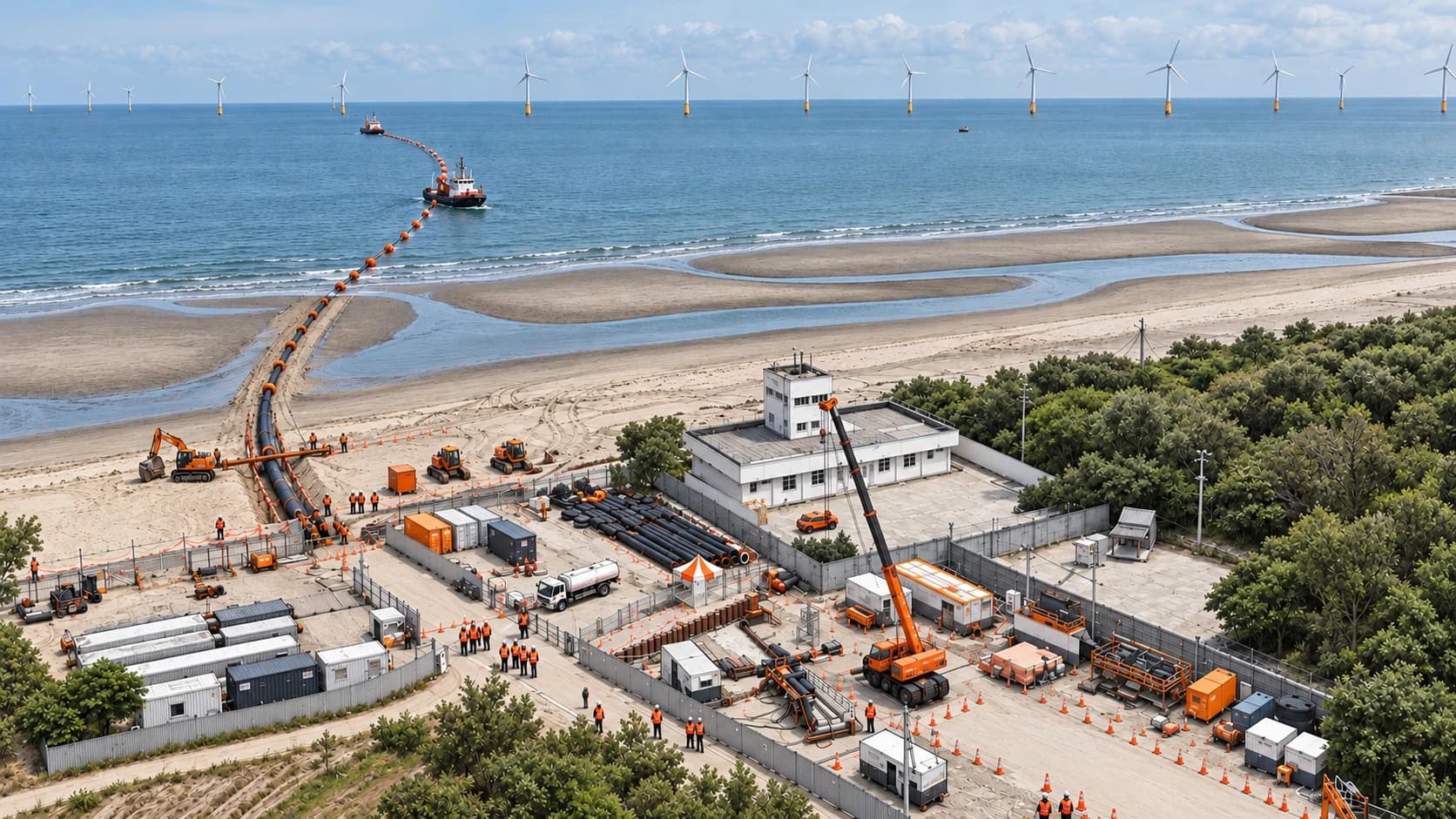 Sea Outfall & Shore Approaches — TESPL trenchless engineering equipment and operations