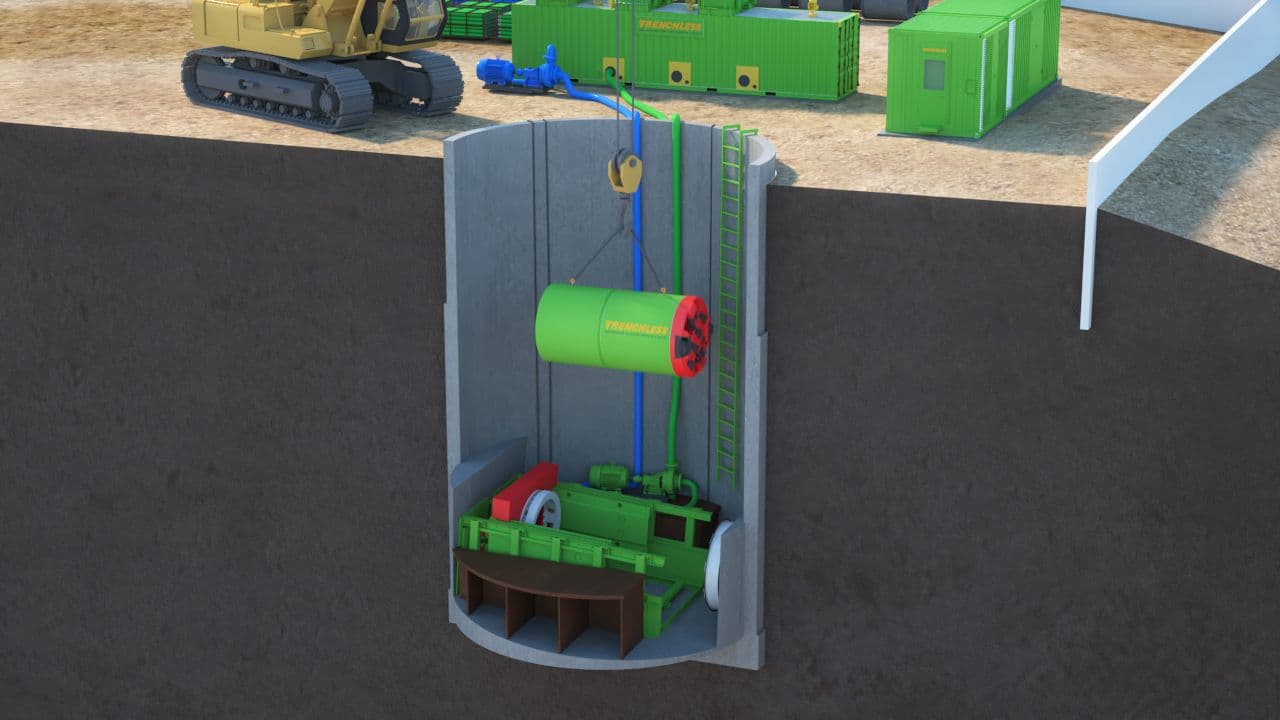 Step 1 — Launch Shaft & Setup — TESPL trenchless engineering equipment and operations